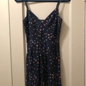 Navy blue with flowers Sundress